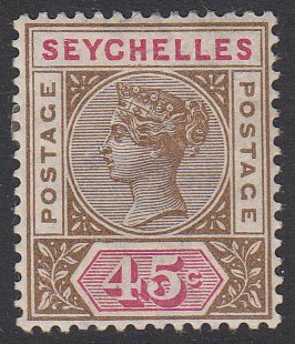 Seychelles 15 MVLH CV $30.00