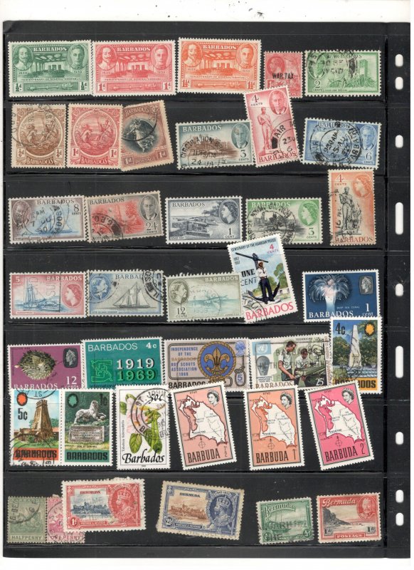 BRITISH COMMONWEALTH COLLECTION ON STOCK SHEETS, BOTH MINT/USED