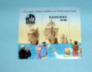 Bahamas - 692, MNH S/S. Discovery of America. SCV - $10.00