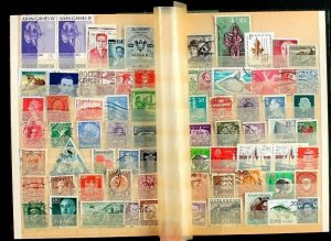 Wordwide Stamp Collection Lot of 560 MNH, MH & Used  Vintage Stock Book