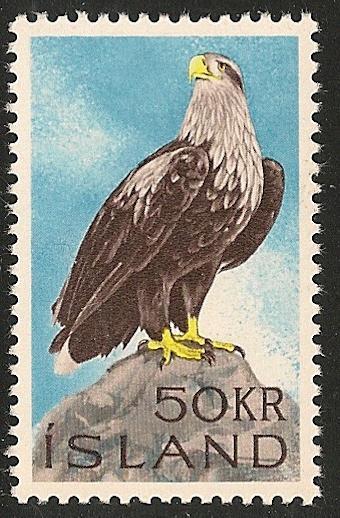 Iceland #378 VF MNH - 1965 50k White-Tailed Sea Eagle