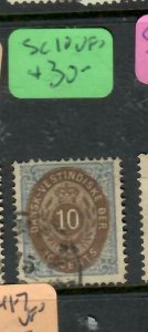 Danish West Indies  (abi) 10C  SC 10     VFU 