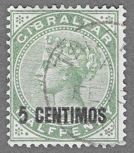 Gibraltar (1889) - Scott # 22,   Used