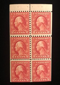 425e Booklet Pane, MNH, Perf 10, Single Line Watermark