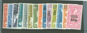 South Georgia #17-30 Mint (NH) Single (Complete Set)