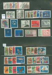 Germany #855-935/B388-411