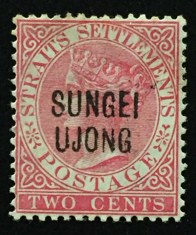 Malaya 1888 Sungei Ujong opt Straits Settlements QV 2c MH SG#42 M2131