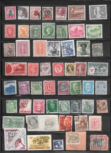 WORLDWIDE Page #727 of 50+ Stamps Mixture Lot Collection / Lot