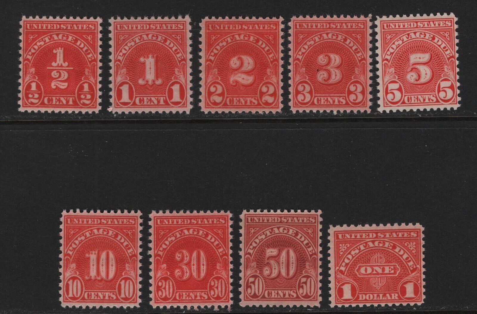 J79 - 97 set VF mint never hinged OG with nice color cv $ 100 ! see pic ...
