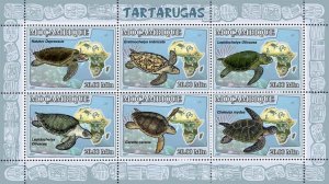 MOZAMBIQUE - 2007 - Turtles- Perf 6v Sheet - Mint Never Hinged