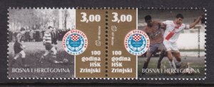 Bosnia and Herzegovina Croatian Admin 137 Soccer MNH VF