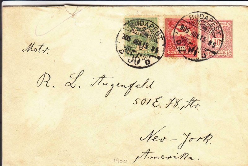 1905, Budapest, Hungary to New York, NY (24380)