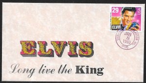 UNITED STATES FDC 29¢ Elvis 1993 Ken Special Unofficial City