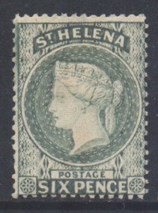 Saint Helena Scott 7 - SG44, 1884 Victoria 6d MH*