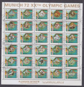 1972 Ajman 1605-1634ZB used 1972 Olympic Games in Munich 25,00 €