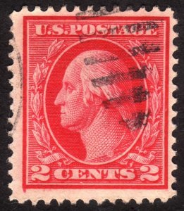 1912, US 2c, Washington, Used, Sc 406