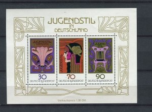 GERMANY; WEST pictorial SHEET fine Mint MNH unmounted, 1977