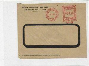 Peru 1966 machine cancel  stamps cover ref 21627