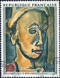 FRANCE - 1971 - Yv.1675 /Mi.1754 1fr Songe Creux (G. Rouault) - Oblitéré TB