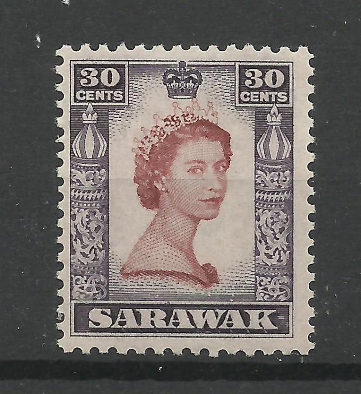 Sarawak 1955, Sg 198, 30c Red Brown & Deep Lilac, Very Lightly M/Mint [1452]