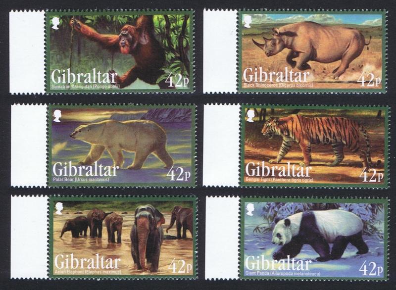 Gibraltar Endangered Animals 6v