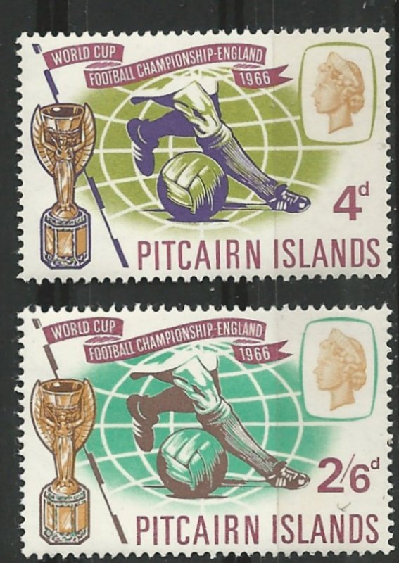 Pitcairn Island # 60-61  World Cup Soccer    (2) Mint NH