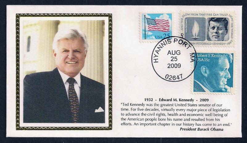 UNITED STATES Ted Kennedy Memorial COMBO 2009 Colorano