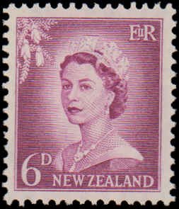 New Zealand #306-312, Complete Set(7), 1955-1959, Never Hinged