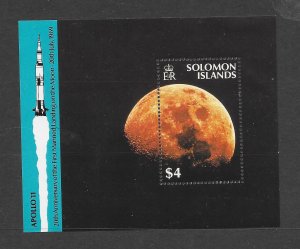 SOLOMON ISLANDS #647 APOLLO 11 S/S MNH