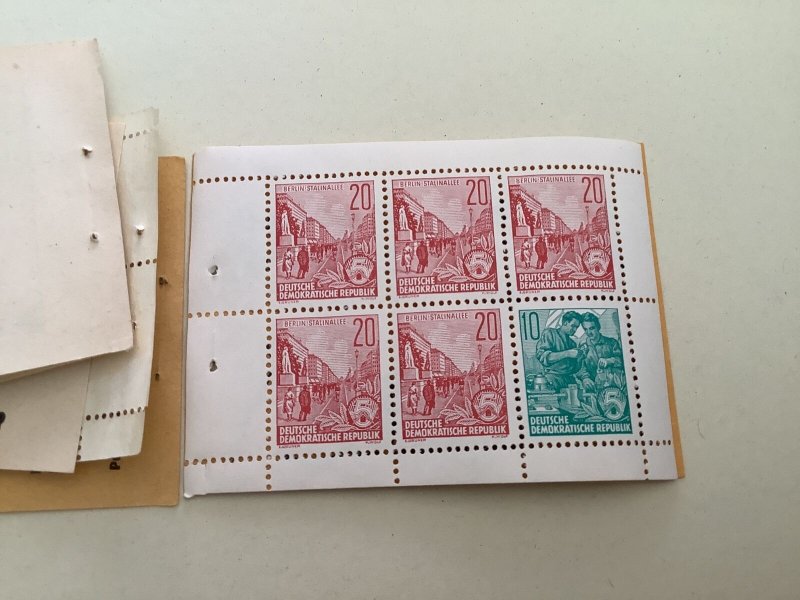 German Democratic Republic 1957 5 year plan  mint stamps booklet R49847