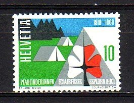 Switzerland, Scott cat. 495. Swiss Girl Scouts issue. LH^