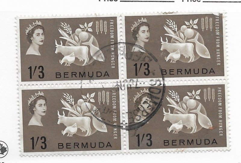 Bermuda #192 Block Used - Stamp - CAT VALUE $2.00