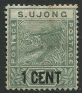 Malaya-S.Ujong -Scott 34 - Overprint - 1894- Mint - Single 1c on a 5c Stamp