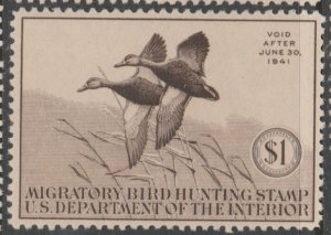 U.S. Scott Scott #RW7 Duck Stamp - Mint NH Single