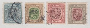 Iceland Scott #79-82 Stamp - Used Set