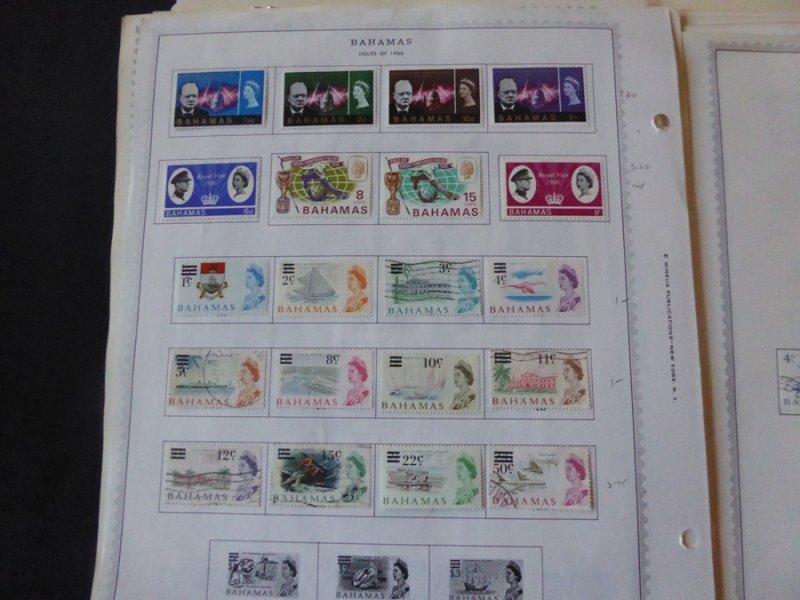 Bahamas 1884-1991 Stamp Collection on Album Pages