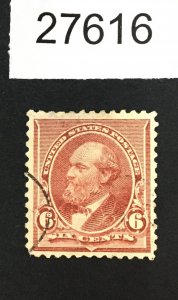 MOMEN: US STAMPS # 224 USED LOT #27616