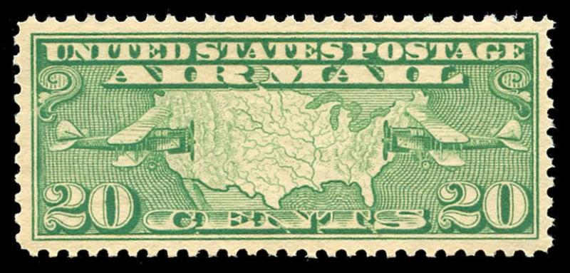 momen: US Stamps #C9 Mint OG NH XF