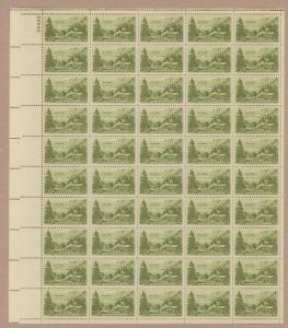 {BJ Stamps}  999    Nevada Settlement Centennial.   MNH   3¢ sheet of 50.  1951.