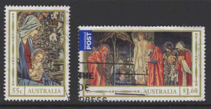 AUSTRALIA SG3882/3 2012 CHRISTMAS FINE USED 