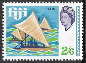 Fiji Scott 251 MNH 2/6 Takia Outrigger Canoes issue of 1968