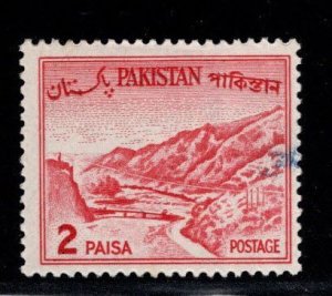 Pakistan Scott 130b MH* stamp, blue stain at right.