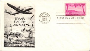 Scott C46 80 Cents Hawaii Smartcraft FDC - Unaddressed Planty C46-8