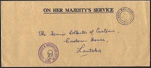 FIJI 1967 OHMS cover Government Buildings Suva cds to Lautoka..............93666