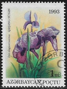 Azerbaijan #381 Used Stamp - Flowers