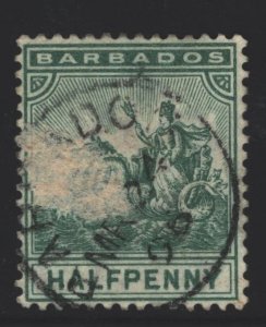 Barbados Sc#71 Used