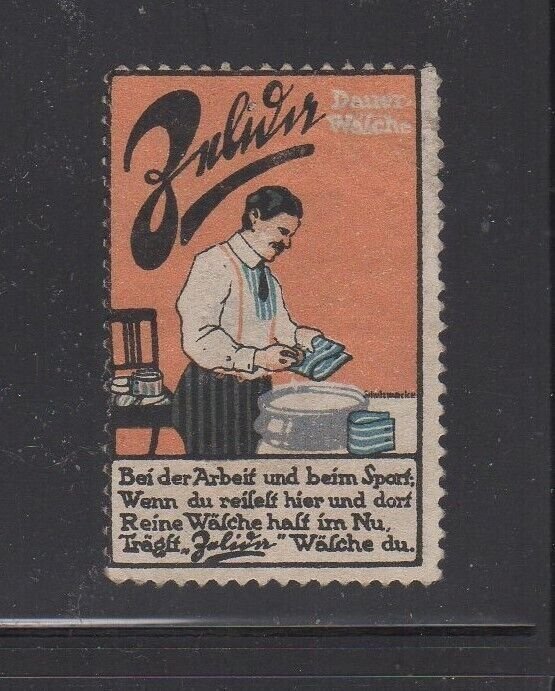 German Advertising Stamp - Washable Clothes