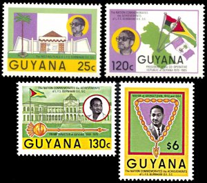 Guyana 1505-1508, MNH, President L.F.S. Burnham In Memoriam
