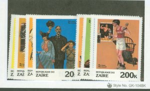 Zaire #1005-12  Single (Complete Set)