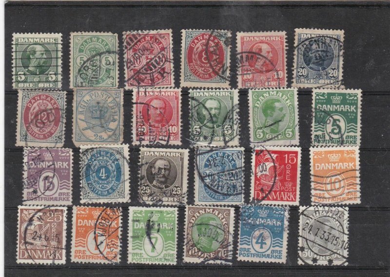 denmark used stamps  Ref 9266